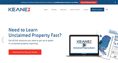 Desktop Screenshot of keaneunclaimedproperty.com